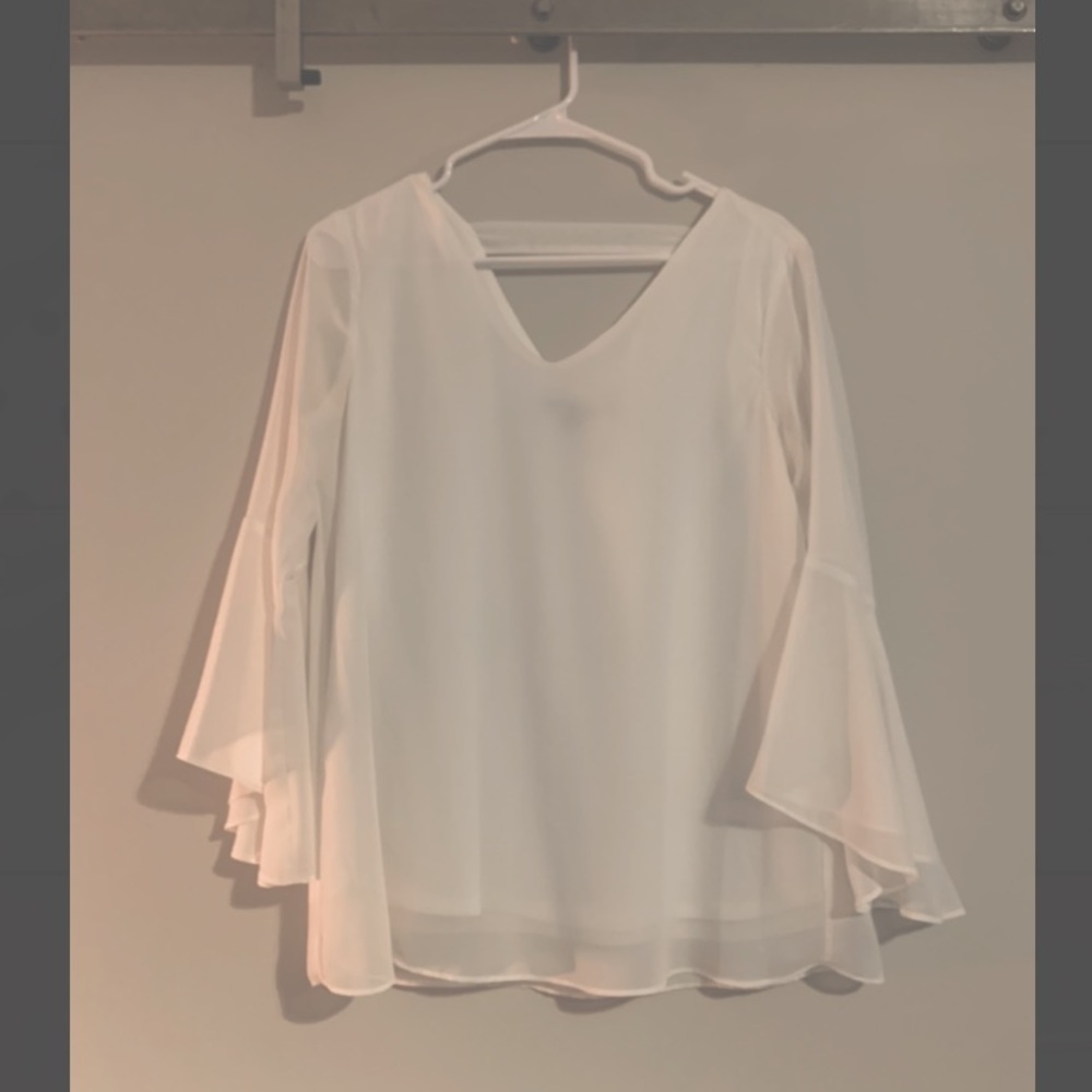 Trumpet Sleeve Blouse